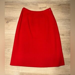 Gina Teresa  Red A-Line Midi Skirt